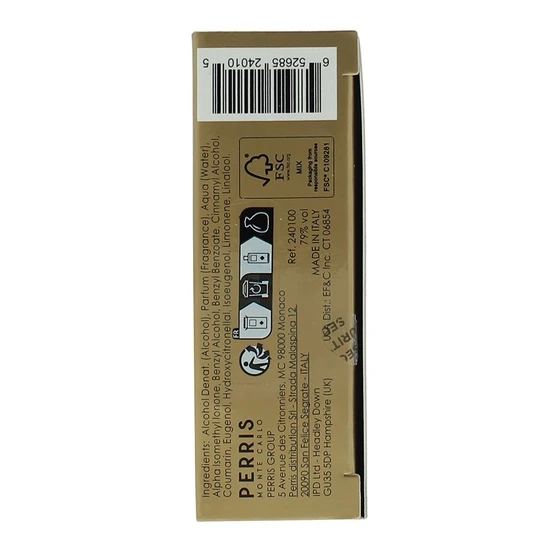 Perris Monte Carlo Bois D'oud Eau De Parfum 100ml