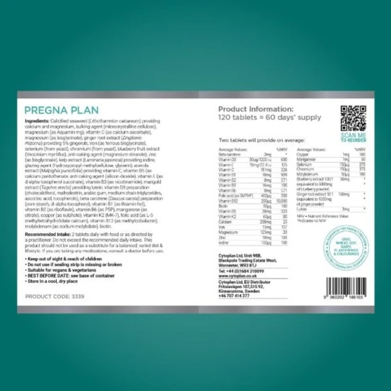 Cytoplan Pregna-Plan Tablets 60 Tablets