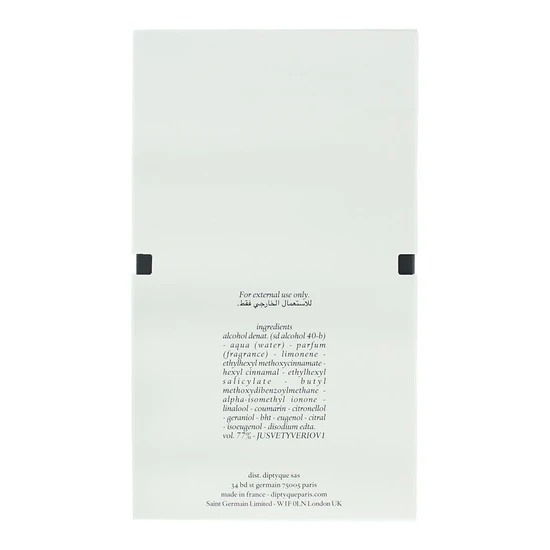 Diptyque Vetyverio Eau De Toilette 100ml