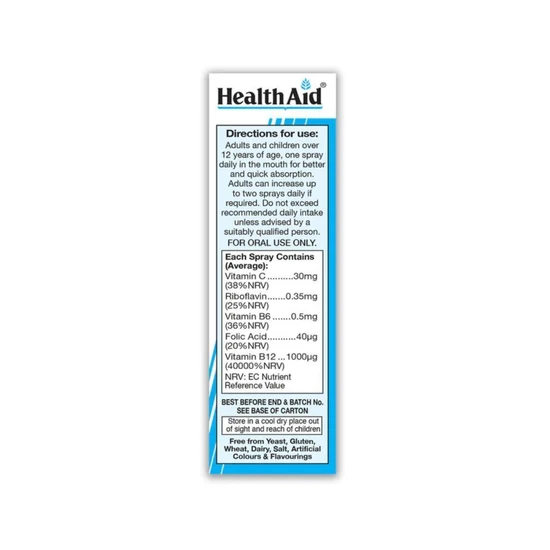 Health Aid Vitamin B12 1000ug Spray 20ml
