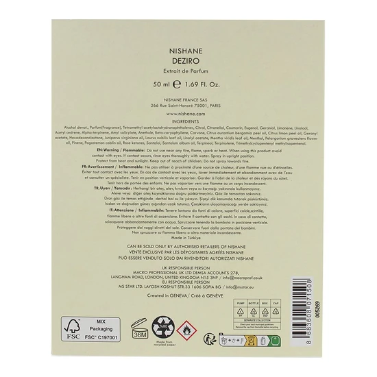 Nishane Deziro Extrait De Parfum 50ml