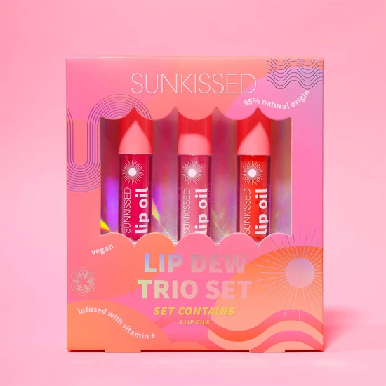 Sunkissed Lip Dew Tri Set Gift Set 3 x 4.3ml