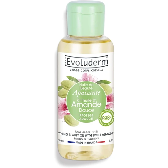 Evoluderm Sweet Almond Beauty Oil 100ml