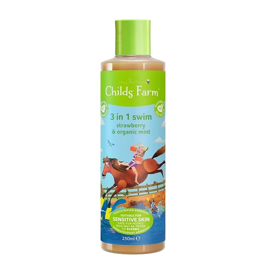 Childs Farm Strawberry & Mint 3 In 1 Swim Wash 250ml