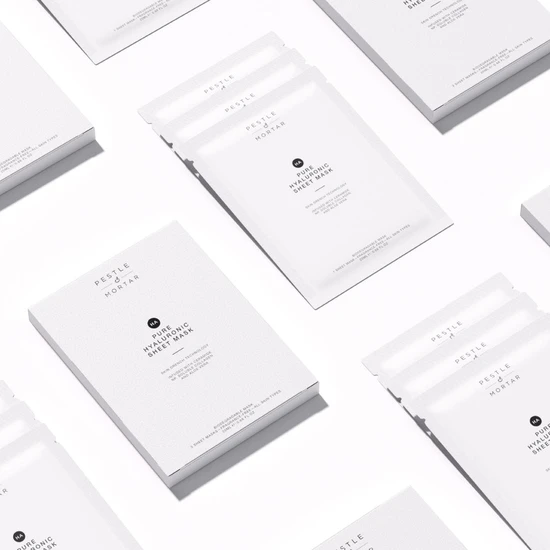 Pestle & Mortar Pure Hyaluronic Sheet Masks x3