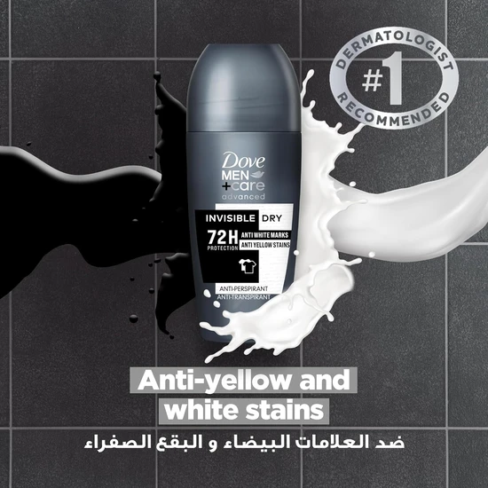 Dove Men Care Advanced Invisible Dry 72h Anti Perspirant Roll On 50ml