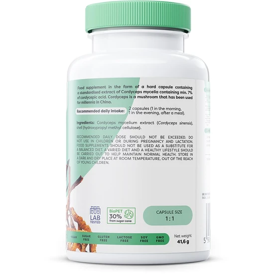 Osavi Cordyceps 1200mg Capsules 60 Capsules