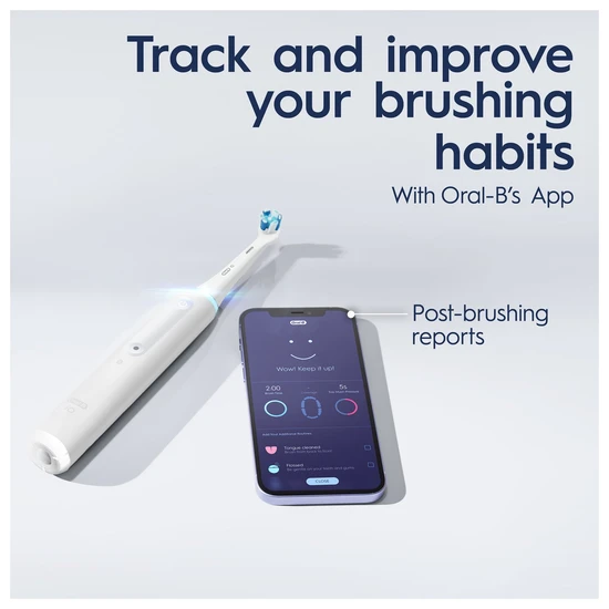 Oral B iO 4 White Electric Toothbrush with Travel Case
