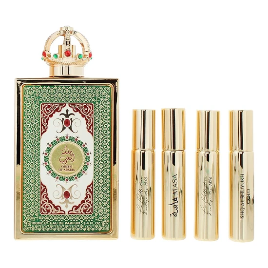 Lattafa Pride Queen Of Arabia Eau De Parfum Gift Set 100ml + 4 x 10ml