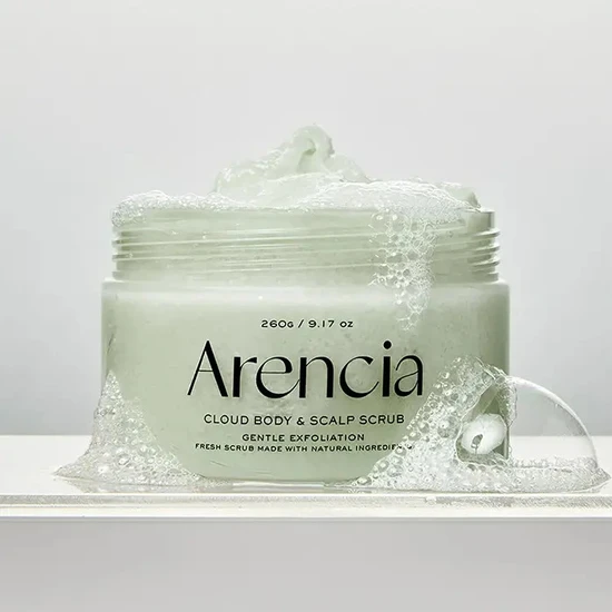 Arencia Fresh Cloud Body & Scalp Scrub Geranium & Prim Rose 260g
