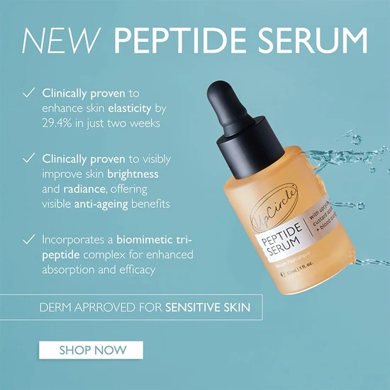 UpCircle Beauty Peptide Serum With Upcycled Custard Apple + Blood Orange 15ml