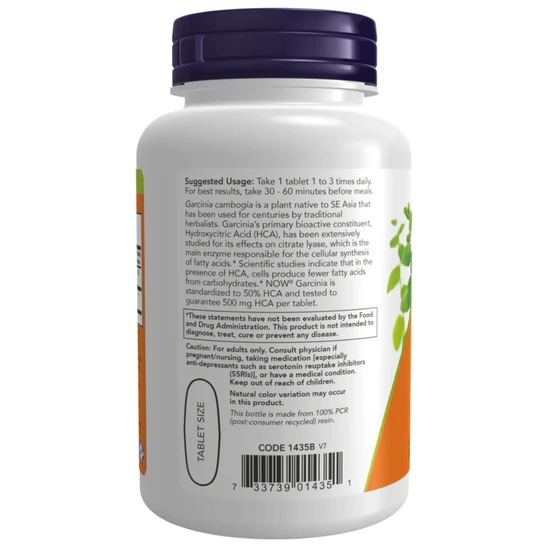 NOW Foods Garcinia 1000mg Tablets 120 Tablets