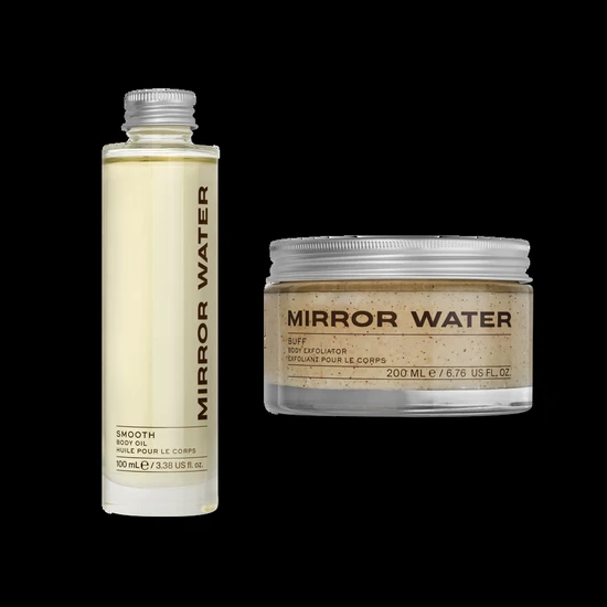 Mirror Water The Ready Set Gift 200ml Buff Body Exfoliator + 400ml Smooth Body Oil