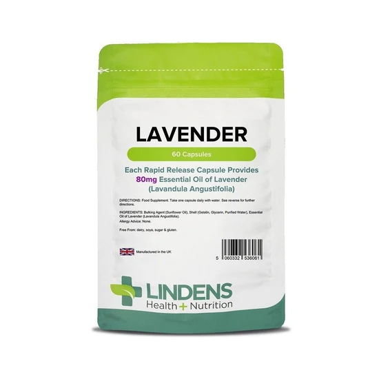 Lindens Lavender 80mg Capsules 60 Capsules