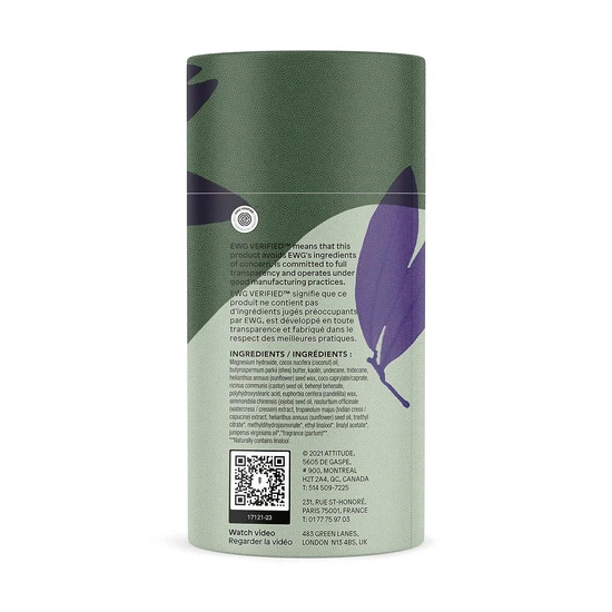 Attitude Leaves Bar Herbal Musk Deodorant Long Lasting Protection 85 g