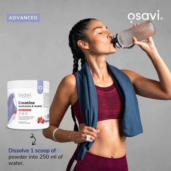 Osavi Creatine Mushrooms & Rhodiola Cherry & Strawberry 300g