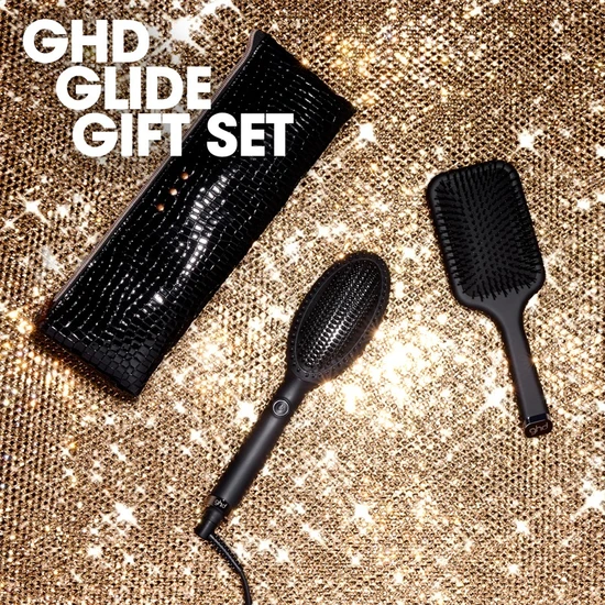 ghd Glide Hot Brush Christmas Gift Set In Black