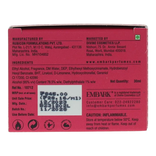 Embark My Passion Eau De Parfum 30ml