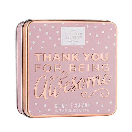 Scottish Fine Soaps Thank You For Being Awesome Soap In A Tin 100g
