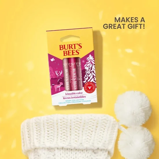 Burt's Bees Kissable Colour Warm Collection 3 x 2.55g