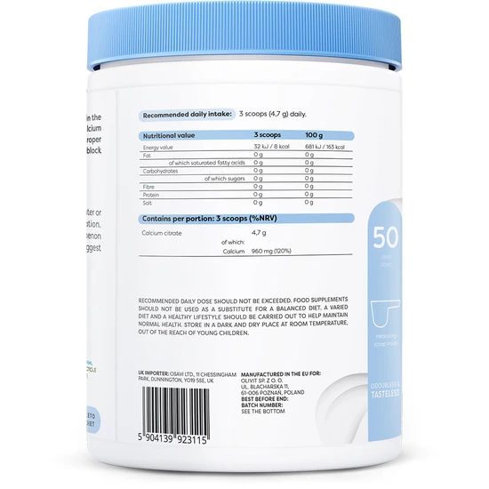 Osavi Calcium Citrate Powder 240g