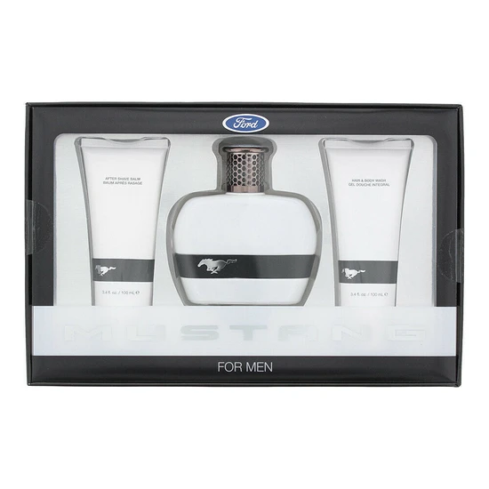 Mustang Gift Set 100ml Eau De Toilette + 100ml Aftershave Balm + 100ml Shower Gel