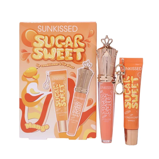 Sunkissed Sugar Sweet Mango Gift Set 16ml Lip Conditioner + 8ml Lip Gloss