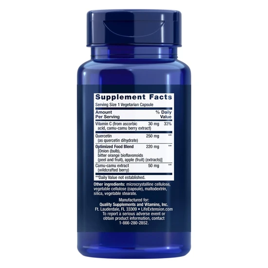 Life Extension Optimised Quercetin 250mg Vegicaps 60 Vegicaps