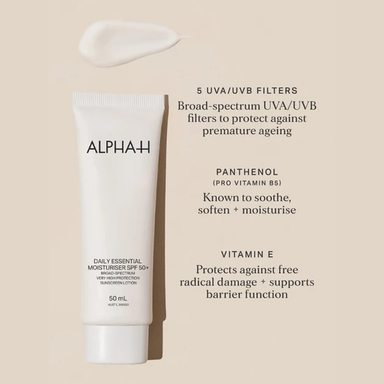 Alpha-H Daily Essential Moisturiser SPF 50+ 50ml