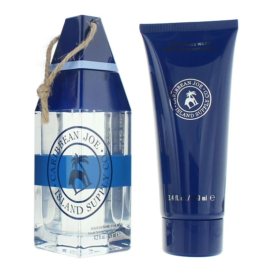 Caribbean Joe Sapphire Sands Eau De Toilette Gift Set 125ml Eau De Toilette + 100ml Body Wash