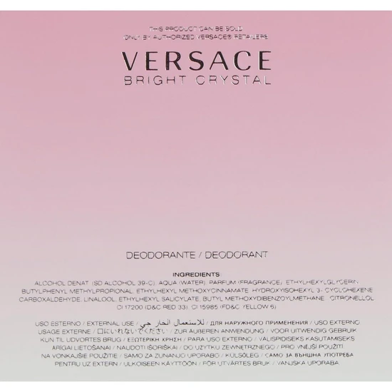 Versace Bright Crystal Deodorant Spray 50ml