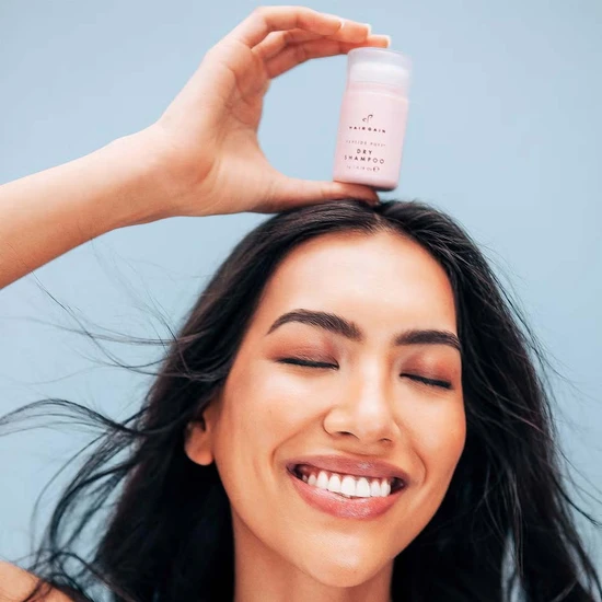 Hair Gain Peptide Puff Dry Shampoo & Scalp Massager