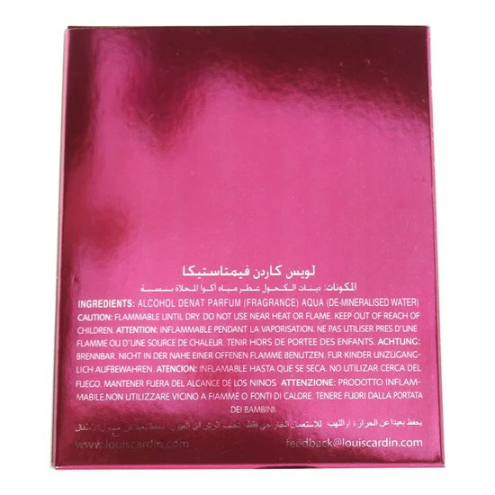 Louis Cardin Femtastica Eau De Parfum 100ml