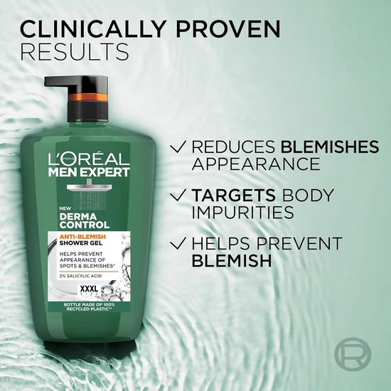 L'Oreal Paris Men Expert Derma Control Anti Blemish Shower Gel 1000ml
