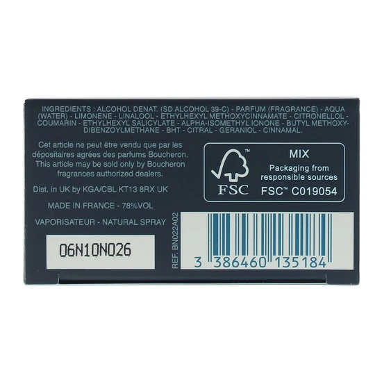 Boucheron Singulier Eau De Parfum 50ml