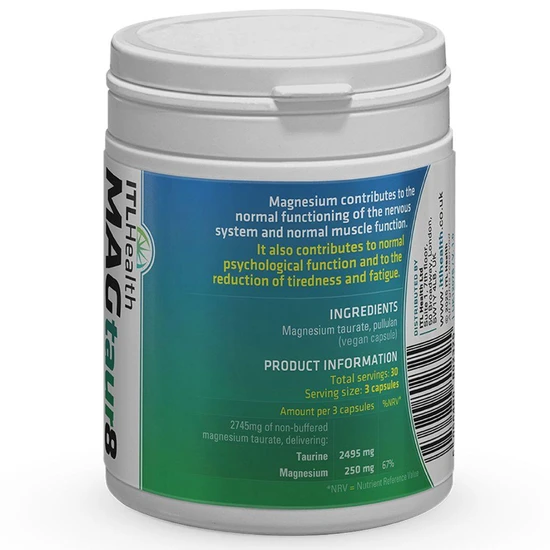 Mag365 MAGtaur8 Pure Magnesium Taurate Capsules 90 Capsules