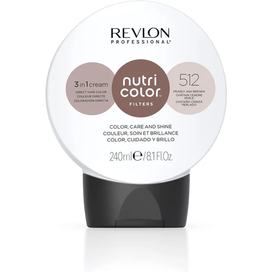 Revlon Nutri Colour 3 In 1 Cream 512 Pearly Ash Brown 240ml