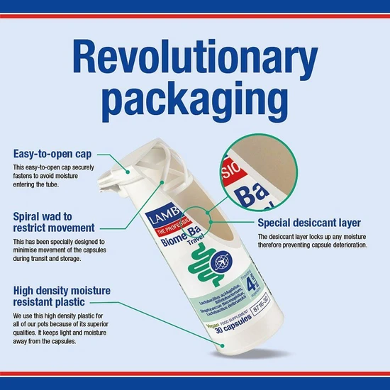 Lamberts Biome Balance Travel Capsules 30 Capsules