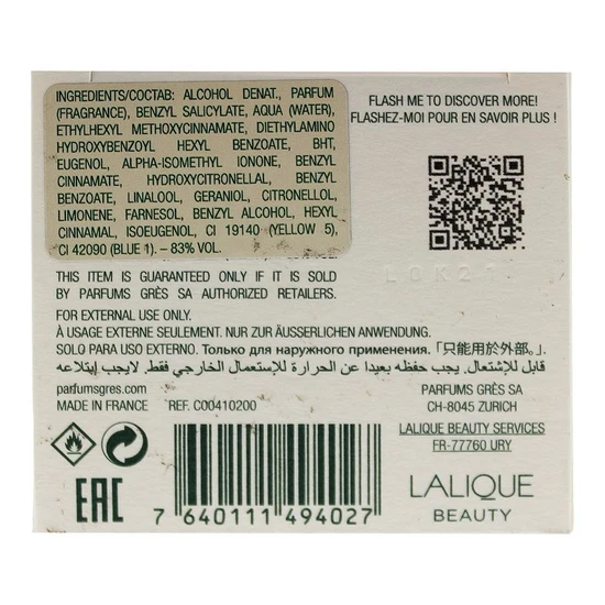 Gres Cabotine De Gres Eau De Toilette 100ml