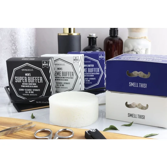 Spongelle Men's Extreme Pedi Buffer Bergamot Absolute 85g