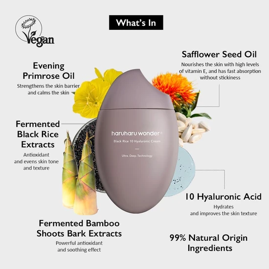 Haruharu Wonder Black Rice 10 Hyaluronic Cream 50ml