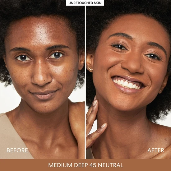 bareMinerals BAREPRO 24HR Skin-Perfecting Powder Foundation Medium Deep 45 Neutral