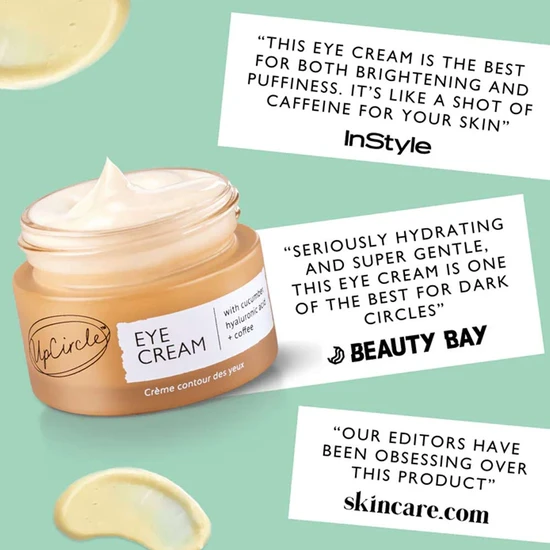 UpCircle Beauty Eye Cream With Hyaluronic Acid & Coffee 15ml