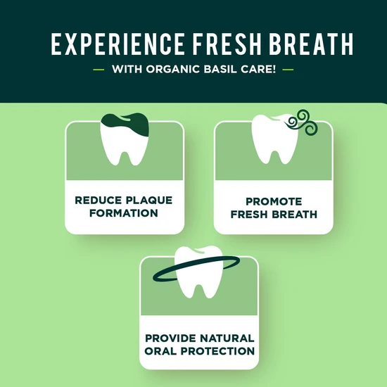Dabur Fresh Breath Organic Basil Toothpaste 100ml