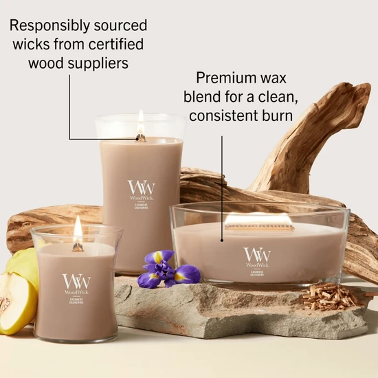 WoodWick Cashmere Large Hourglass Candle