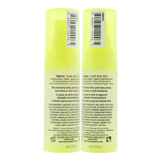 NYX Professional Makeup Plump Right Back Plumping Serum + Primer 30ml
