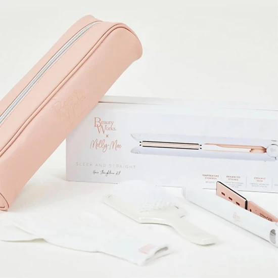 Beauty Works Molly Mae Hair Straightener Kit Sleek + Shine