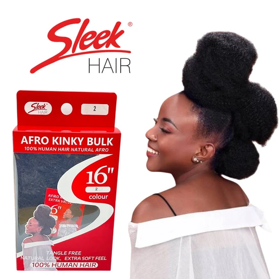 Sleek Hair Afro Kinky Bulk 10" / 1b"