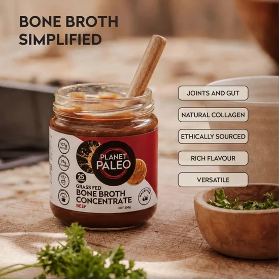 Planet Paleo Grass Fed Beef Bone Broth Concentrate 250g