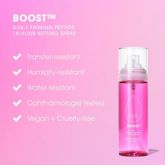 beautyblender Boost 4-in-1 Firming Peptide Setting Spray 100ml